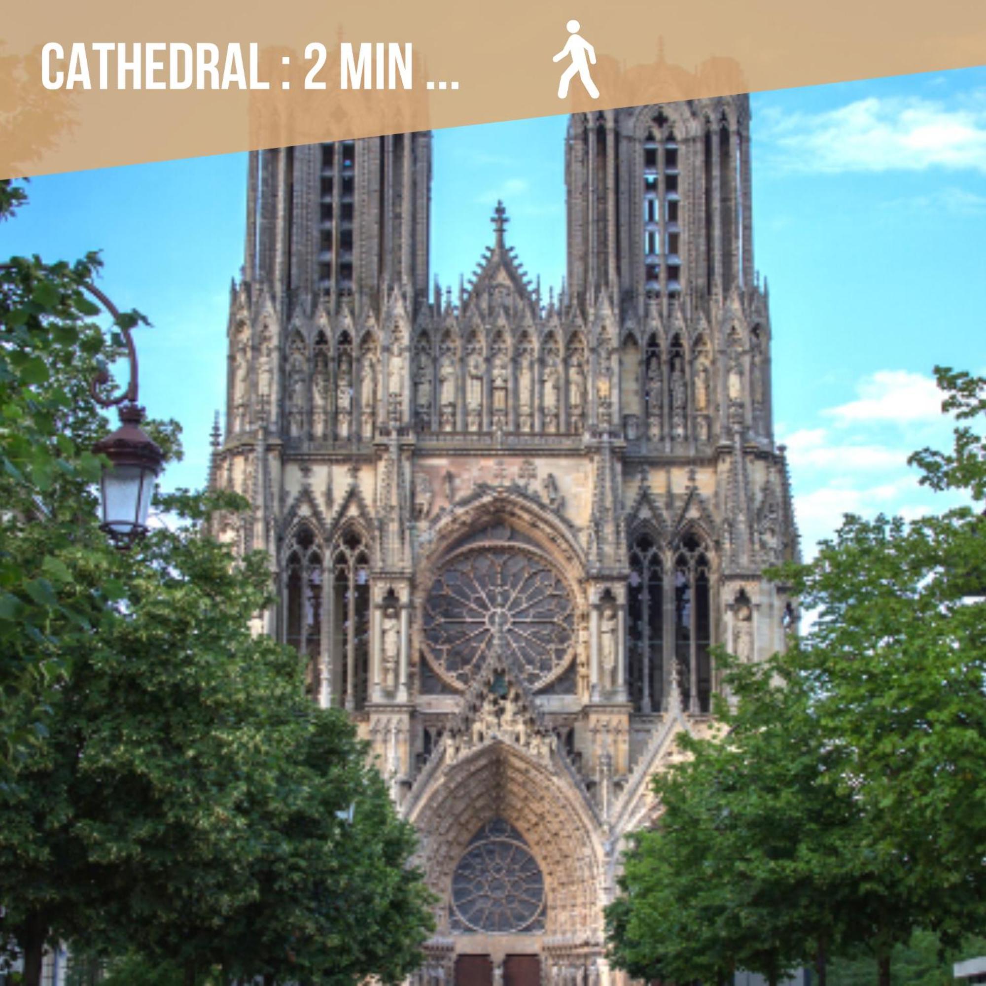 Апартаменти Le Royal - Cathedral - Center Реймс Екстер'єр фото